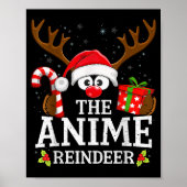 Christmas Matching The Anime Reindeer Family  Poster (Vorne)