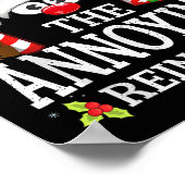 Christmas Matching The Annoying Reindeer Family Poster (Ecke)