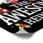 Christmas Matching The Awesome Reindeer Family  Poster (Ecke)