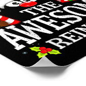 Christmas Matching The Awesome Reindeer Family Poster (Ecke)