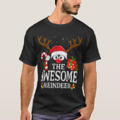 Christmas Matching The Awesome Reindeer Family T-Shirt (Vorderseite)