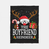 Christmas Matching The Boyfriend Reindeer Family Fleecedecke (Vorderseite)