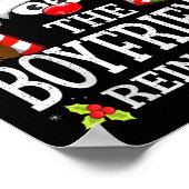 Christmas Matching The Boyfriend Reindeer Family Poster (Ecke)