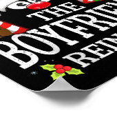 Christmas Matching The Boyfriend Reindeer Family Poster (Ecke)