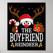 Christmas Matching The Boyfriend Reindeer Family Poster (Vorne)