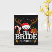 Christmas Matching The Bride Reindeer Family Karte (Gelbe Blume)