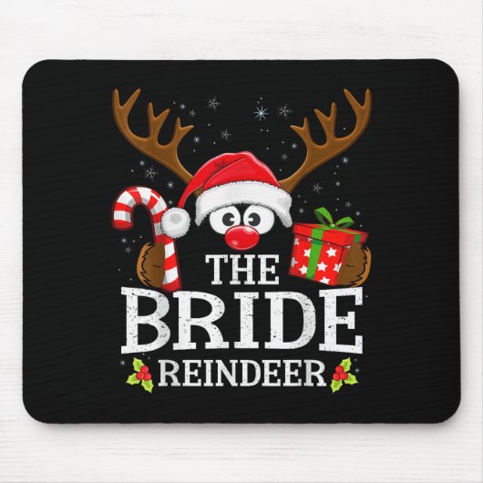 Christmas Matching The Bride Reindeer Family  Mousepad (Vorne)