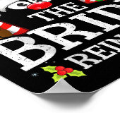 Christmas Matching The Bride Reindeer Family  Poster (Ecke)