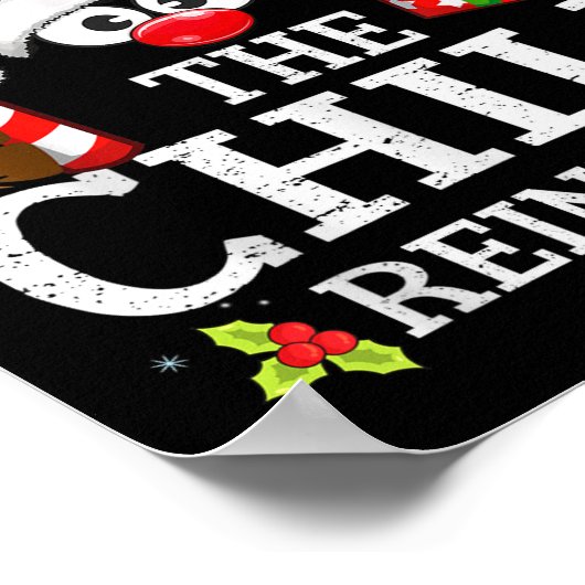 Christmas Matching The Chill Reindeer Family Poster (Ecke)
