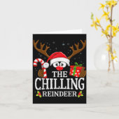 Christmas Matching The Chilling Reindeer Family  Karte (Gelbe Blume)
