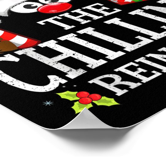 Christmas Matching The Chilling Reindeer Family  Poster (Ecke)