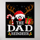Christmas Matching The Dad Reindeer Family Poster (Vorne)