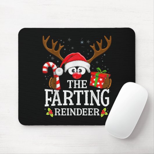 Christmas Matching The Farting Reindeer Family  Mousepad (Mit Mouse)