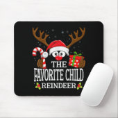 Christmas Matching The Favorite Child Reindeer Fam Mousepad (Mit Mouse)