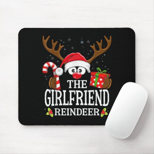 Christmas Matching The Girlfriend Reindeer Family Mousepad (Mit Mouse)