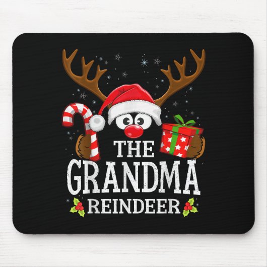 Christmas Matching The Grandma Reindeer Family Mousepad (Vorne)