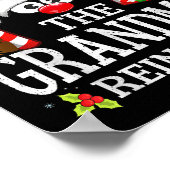 Christmas Matching The Grandma Reindeer Family  Poster (Ecke)