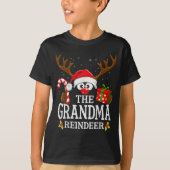 Christmas Matching The Grandma Reindeer Family  T-Shirt (Vorderseite)