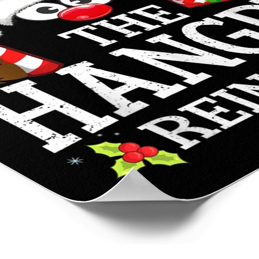 Christmas Matching The Hangry Reindeer Family Poster (Ecke)