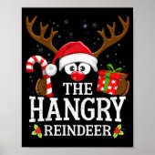 Christmas Matching The Hangry Reindeer Family Poster (Vorne)