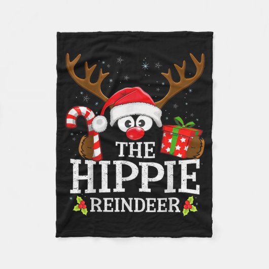 Christmas Matching The Hipe Reindeer Family Fleecedecke (Vorderseite)
