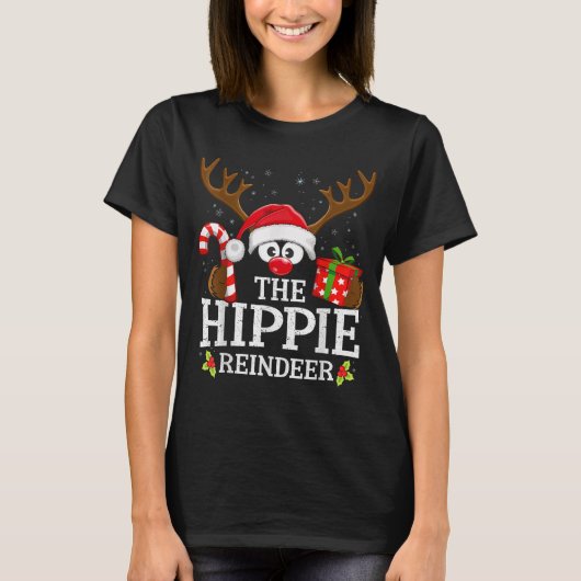 Christmas Matching The Hipe Reindeer Family T-Shirt (Vorderseite)