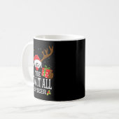 Christmas Matching The Know It All Reindeer Family Kaffeetasse (Vorderseite Links)