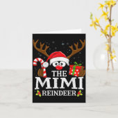 Christmas Matching The Mimi Reindeer Family  Karte (Gelbe Blume)
