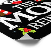 Christmas Matching The Mom Reindeer Family Poster (Ecke)