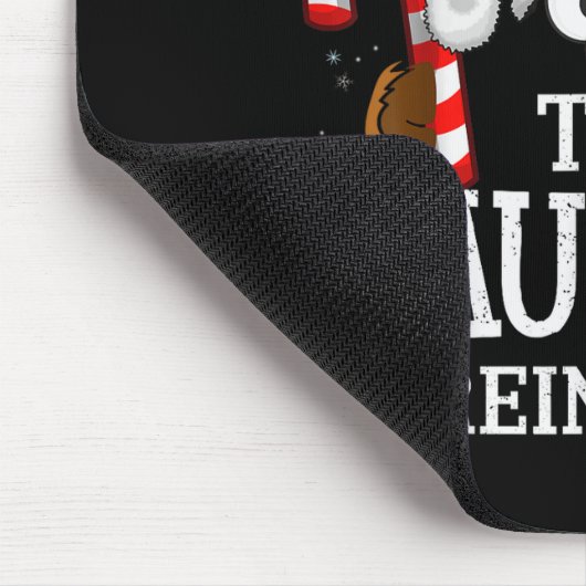 Christmas Matching The Naughty Reindeer Family  Mousepad (Ecke)