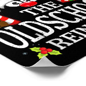 Christmas Matching The Oldschool Reindeer Family Poster (Ecke)