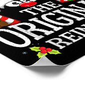 Christmas Matching The Original Reindeer Family  Poster (Ecke)