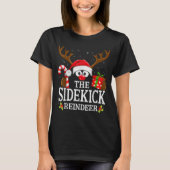 Christmas Matching The Sidekick Reindeer Family T-Shirt (Vorderseite)