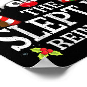 Christmas Matching The Slept In Reindeer Family Poster (Ecke)