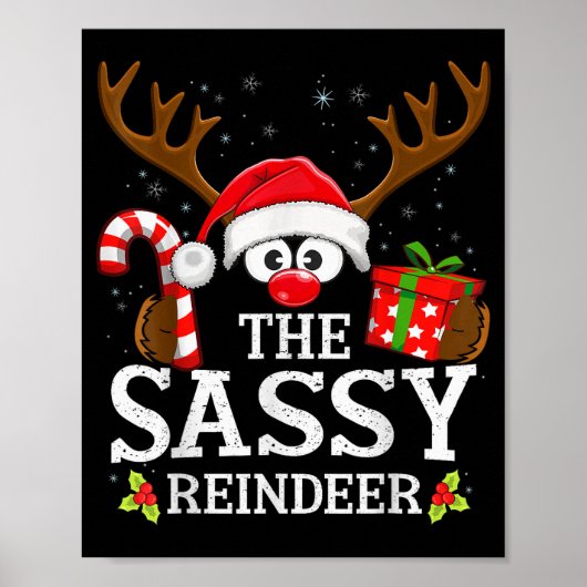 Christmas Matching The Sy Reindeer Family Poster (Vorne)