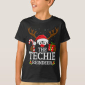 Christmas Matching The Techie Reindeer Family T-Shirt (Vorderseite)