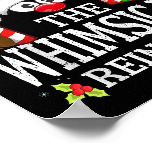 Christmas Matching The Whimsical Reindeer Family Poster (Ecke)