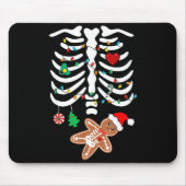 Christmas Maternity Pregnancy Gingerbread Skeleton Mousepad (Vorne)