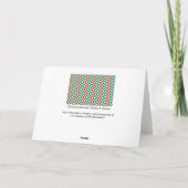 Christmas Meander Feiertagskarte (Rückseite)