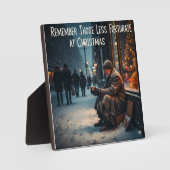 CHRISTMAS MEANING PICTURE REMEMBER THE POOR FOTOPLATTE (Vorderseite)