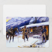 "Christmas Meat" von Charles M. Russell Einladung (Vorne/Hinten)