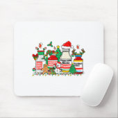 Christmas Medication Bottles Funny Nurse Humor  Mousepad (Mit Mouse)