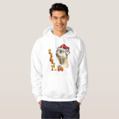 Christmas Meerkat Santa Hooded Sweatshirt (Vorne ganz)