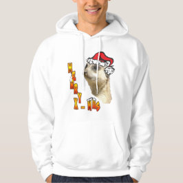 Christmas Meerkat Santa Hooded Sweatshirt
