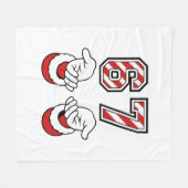 Christmas Meme Six Seven 67 6 7 Holiday Fleecedecke (Vorderseite (Horizontal))