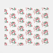 Christmas Meme Six Seven 67 6 7 Holiday Fleecedecke (Vorderseite (Horizontal))