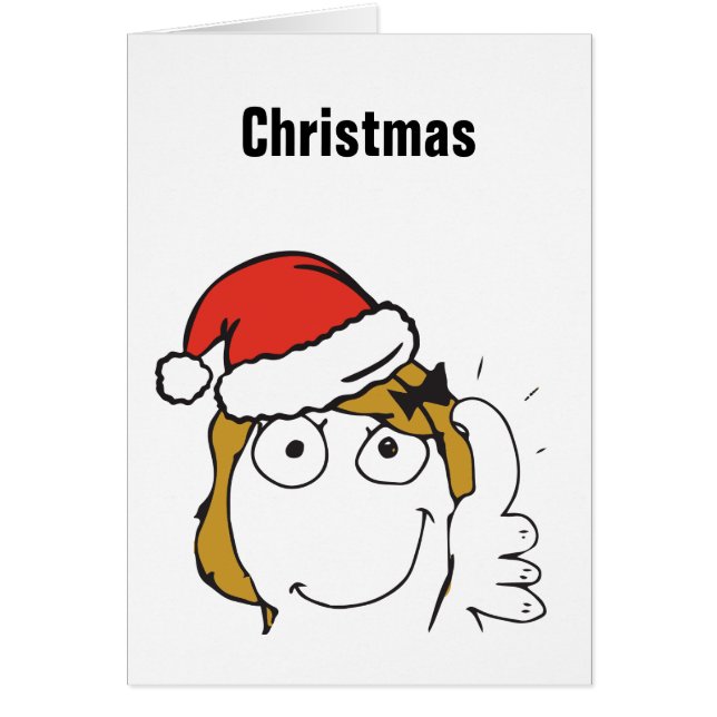 Christmas Meme Troll Le Me Blonde Custom EDITABLE (Vorne)