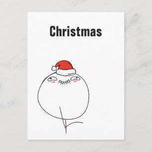 Christmas Memes Naive Le Me Custom Text EDITABLE Feiertagspostkarte