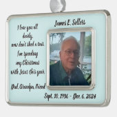 CHRISTMAS MEMORANMENT Rahmen-Ornament SILBER (Links)