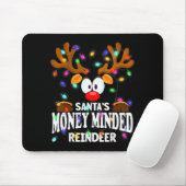 Christmas Men Women Santa's Money Minded Reindeer Mousepad (Mit Mouse)